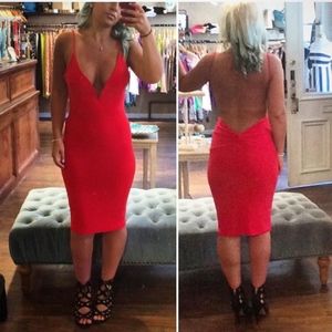 NWT form fitting Red dress